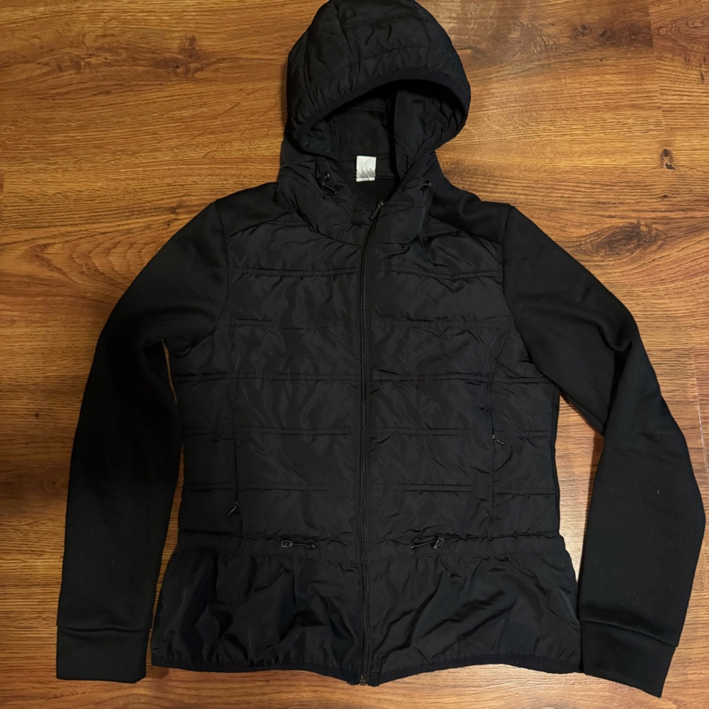Black Hooded Puffer Jacket